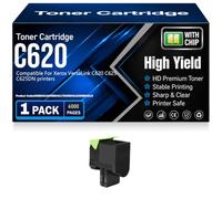 Cartuchos de tóner compatibles para C620 C625 006R04616 006R04617 006R04618 006R04619 Tóner para Xerox VersaLink C620 C625 C625DN Impresoras con Chip Alto Rendimiento