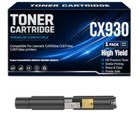 Cartuchos de tóner compatibles para CX930 85D0HK0 85D0HCO 85D0HMO 85D0HY0 para Lexmark Impresoras CX930DSE CX931DSE y CX931DTSE con Chip Alto Rendimiento