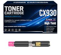 Cartuchos de tóner compatibles para CX930 85D0HK0 85D0HCO 85D0HMO 85D0HY0 para Lexmark Impresoras CX930DSE CX931DSE y CX931DTSE con Chip Alto Rendimiento