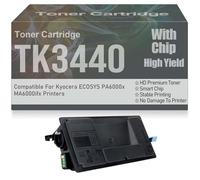 Cartuchos de tóner compatibles TK-3440 Negro con Chip, Alto Rendimiento y Alta Capacidad para Kyocera ECOSYS PA6000x MA6000ifx (40 000 páginas),TK3440-1PC
