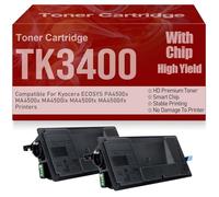 Cartuchos de tóner compatibles TK3400 de Alto Rendimiento y Alta Capacidad para Kyocera ECOSYS PA4500x MA4500x MA4500ix MA4500fx MA4500ifx Impresoras,TK3400-2PC