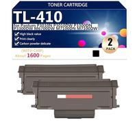 Cartuchos de Tóner Compatibles TL-410 para Pantum P3010N P3010DW P3300DN P3300DW M6700DW M7100DN M7100DW Impresoras, Transparente y Duradero,Black-2 Pack