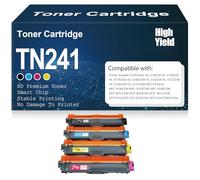 Cartuchos de tóner compatibles TN241 para Brother HL-3140CW HL-3150CDN HL-3170CDW HL-3180CDW HL-3142CW HL-3152CDW HL-3150CDW HL-3172CDW y DCP-9015CDW.,4Pack-TN241