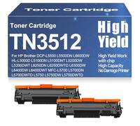 Cartuchos de tóner compatibles TN3512 para Brother DCP-L5500 L6600DW HL-L5000D L5100DN L5200DW L6250DN L6300DW L6400DW MFC-L5700 L5700DN L5750 L5750DW L6800DW L6900DW,TN3512-2PC