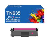 Cartuchos de tóner compatibles TN635, Repuesto para impresoras Brother HL-L8430CDW, MFC-L8730CDW, L8930CDW, L8970CDW y EX575. Fáciles de Instalar y Usar.,TN635 -Magenta