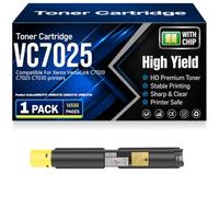 Cartuchos de tóner compatibles VC7025 (106R03737 106R03738 106R03739 106R03740) con Chip, Alta Capacidad y Alto Rendimiento para Xerox VersaLink C7020 C7025 C7030