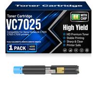 Cartuchos de tóner compatibles VC7025 (106R03737 106R03738 106R03739 106R03740) con Chip, Alta Capacidad y Alto Rendimiento para Xerox VersaLink C7020 C7025 C7030