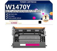 Cartuchos de Tóner Compatibles W1470Y para HP Laserjet Enterprise Flow MFP M634h M635z M636z M634z M635fht M635h M636z Impresoras, Rendimiento Estimado 42000 Páginas,Black-1 Pack