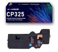 Cartuchos de tóner CP325 compatibles con impresoras Xerox ApeosPrint C325, C325dw, C325df y C325Z, con Chip, Alto Rendimiento de 5000 páginas, impresión nítida y Clara,Cyan-1PACK