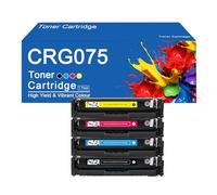 Cartuchos de tóner CRG075HK de Alto Rendimiento, compatibles con Las impresoras Canon Color imageCLASS LBP646Cdw, LB647Cdw y MF662CdW, para una impresión nítida.,CRG075-4Color