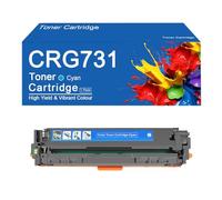 Cartuchos de tóner CRG731 de 4 Colores, Alto Rendimiento, Repuesto para impresoras Canon I-SENSYS LBP7100Cn, LBP7110Cw, MF628Cw, 623Cn, MF8280Cw y MF8230Cn. Impresión nítida.,CRG731-C