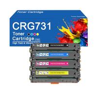 Cartuchos de tóner CRG731 de Repuesto para impresoras Canon I-SENSYS LBP7100Cn, LBP7110Cw, MF628Cw y MF8230Cn. Alto Rendimiento: 2400 páginas.,CRG731-4Color