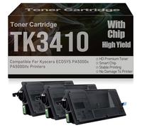 Cartuchos de tóner de Alta Capacidad PA5000x PA5000ifx compatibles con TK3410 para Kyocera ECOSYS PA5000x PA5000ifx Impresoras con Chip 15500 páginas,TK3410-3PC