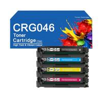 Cartuchos de tóner de Alto Rendimiento CRG046 (reemplazo CRG046K/C/M/Y) para impresoras Canon LBP654Cdw, MF735Cdw, MF731Cdw, MF733Cdw, 654Cx y 653Cdw.,CRG046 -4 Color
