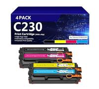 Cartuchos de tóner de Repuesto C230 C235 (con Chip) para Xerox 006R04383 006R04384 006R04385 006R04386. Compatibles con impresoras C230 C235. Alta Capacidad,Set-1500pages