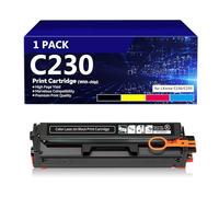 Cartuchos de tóner de Repuesto C230 C235 (con Chip) para Xerox 006R04383 006R04384 006R04385 006R04386. Compatibles con impresoras C230 C235. Alta Capacidad,K-1500pages