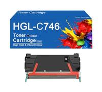 Cartuchos de tóner de Repuesto C746A1KG C746A1CG C746A1MG C746A1YG para impresoras Lexmark C746, C746dn, C746dtn, C746n, C748, C748de, C748dte y C748e,C746-BK