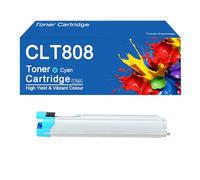 Cartuchos de tóner de Repuesto CLT808 (CLT-K808S, C808S, M808S, Y808S) para impresoras Samsung MultiXpress X4300LX, X4250LX y X4220RX.,CLT808-Cyan