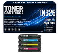 Cartuchos de tóner HL L8250CDN L8350CDW L8350CDWT TN326 para Brother DCP L8400CDN L8450CDW MFC L8600CDW L8650CDW L8850CDW Impresoras con Chip