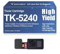 Cartuchos de tóner M5526cdn M5526cdw Compatibles TK5240 Negro, Cian, Amarillo, Magenta Tóner para Kyocera ECOSYS M5526cdn M5526cdw P5026cdn P5026cdw Impresoras,Magenta-High Capacity