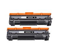 Cartuchos de tóner Negro 44A CF244A compatibles con HP 44A CF244A para Impresora LaserJet Pro M15w M15a MFP M28w M28a M16w M16a M29w M29a M29 (2 Negros, Rendimiento de 2000 páginas)