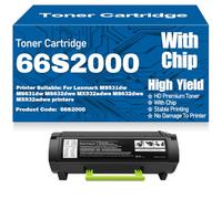 Cartuchos de tóner Negro compatibles 66S2000 de Alto Rendimiento para Lexmark MS531dw MS631dw MS632dwe MX532adwe MX632adwe Impresoras con Chip,66S2000-1PC