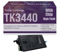 Cartuchos de tóner Negro TK-3440 compatibles de Alta Capacidad y Alto Rendimiento para Kyocera ECOSYS PA6000x MA6000ifx Impresoras con Chip,TK3440-1PC