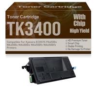 Cartuchos de tóner Negro TK3400 de Alto Rendimiento Alta Capacidad Compatible para Kyocera ECOSYS PA4500x MA4500x MA4500ix MA4500fx MA4500ifx Impresoras con Chip,TK3400-1PC