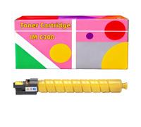 Cartuchos de tóner para 842378 842379 842380 842381 IM C300 IMC300 IM C400 IMC400 Series Compatibles con impresoras Ricoh IM C300F C400F C400SRF Alta impresión con Chip(Yellow)