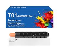 Cartuchos de tóner T01 de Alto Rendimiento, Repuesto para impresoras Canon imagePRESS C60, C65, C650, C700, C700CA, C710, C750, C800, C810, C850 y C910 con Chip.,T01-BK