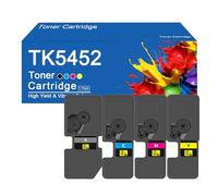 Cartuchos de tóner TK-5452 de Alto Rendimiento para impresoras Kyocera ECOSYS PA2600cx, PA2600cWx, MA2600cwx y MA2600. Fáciles de Instalar y Usar.,TK5452-4Color