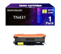 Cartuchos de Tóner TN431 TN-431 Compatibles con Impresoras Brother TN 431 HL-L8360CDW HL-L8360CDWT HL-L9310CDW MFC-L8895CDW MFC-L8900CDW MFC-L8905CDW y MFC-L9570CDW,Y-1 pcs