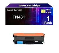 Cartuchos de Tóner TN431 TN-431 Compatibles con Impresoras Brother TN 431 HL-L8360CDW HL-L8360CDWT HL-L9310CDW MFC-L8895CDW MFC-L8900CDW MFC-L8905CDW y MFC-L9570CDW,C-1 pcs