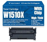 Cartuchos de tóner W1510X 151X W1510A 151A Tóner Compatible de Alto Rendimiento para HP 4003d 4003dn 4003dw 4003w 4103dw 4103fdn 4103fdw MFP4103dw MFP4103fdn MFP4103fdw,W1510X-1PC