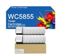Cartuchos de tóner WC5855 con Chip de Repuesto para Xerox 006R01551, para impresoras Xerox WorkCentre 5845 y 5855 - Impresión de Alta definición,WC5855-2Set