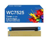 Cartuchos de tóner WC7525 compatibles con impresoras Xerox WorkCentre-7525, 7530, 7535, 7545, 7556, 7830, 7835, 7845, 7855, 7970 y 7970i. Confiabilidad y Durabilidad.,WC7525-C