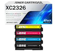 Cartuchos de tóner XC2326 sin chip 24B7502 24B7499 24B7500 24B7501. Cartucho de tinta de repuesto para impresoras Lexmark XC2326 C2326, alto rendimiento (6000 páginas)(Size:1500Page,Color:4Color)