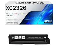 Cartuchos de tóner XC2326 sin chip 24B7502 24B7499 24B7500 24B7501. Cartucho de tinta de repuesto para impresoras Lexmark XC2326 C2326, alto rendimiento (6000 páginas)(Size:1500Page,Color:Negro)