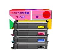 Cartuchos de tónercompatibles TN249 : Negro 4500 páginas, Color 4000 páginas con Unidades de Tambor DR248CL para impresoras Brother HL-L8230CDW/L8240CDW y MFC-L8340CDW(CMYK Set,Standard Yield)