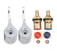 Cartuchos de válvulas de grifo de cuarto de vuelta, grifos de palanca, perilla de manija y válvulas de grifo de giro G1/2, kit para grifo de cocina y baño