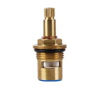 Cartuchos de válvulas repuesto, válvula grifo cartucho disco vástago cerámica latón, cuarto vuelta 1/2 "para cocina baño, rojo(Blue)