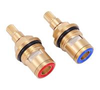 Cartuchos generales de grifo de doble rosca, disco de cerámica, construcción de latón, funcionamiento suave, a prueba de fugas, regulación del agua, núcleos de control de cerámica de apertura rápida