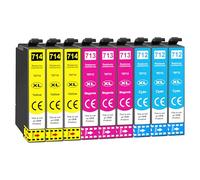 Cartuchos Jhaan T0712 T0713 T0714 | Compatible con Epson Stylus SX218 SX110 SX210 SX215 SX415 SX515W SX200 DX8400 DX4000 DX4050 DX7450