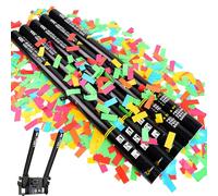 Cartuchos Para CañOnes De Confeti EléCtricos, Lanzadores De Confeti Multicolor De 80cm 31,5 Pulgadas Para Bodas, Fiestas, Eventos Y Navidad; Para Activar MáQuinas De 2 O 4 Disparos Colorful