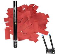 Cartuchos Para CañOnes De Confeti EléCtricos, Lanzadores De Confeti Multicolor De 80cm 31,5 Pulgadas Para Bodas, Fiestas, Eventos Y Navidad; Para Activar MáQuinas De 2 O 4 Disparos Red
