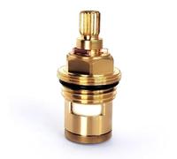 Cartuchos para grifos, cartucho de disco cerámico de latón, válvula de grifo de repuesto, cuarto de vuelta, G3/4" x 63 mm x 10 mm de longitud de estría, 20 dientes. (DD-Blue-47MM)