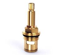 Cartuchos para grifos, cartucho de disco cerámico de latón, válvula de grifo de repuesto, cuarto de vuelta, G3/4" x 63 mm x 10 mm de longitud de estría, 20 dientes. (PP-Blue-70MM)