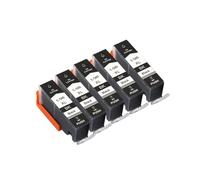 Cartuchos PGI-580 CLI-581 6 uds, Compatible con Canon | Set de tinta for TR7550 TR8550 TS6150 TS6151 TS8150 y TS8151 en BK PB C M Y(5BK)
