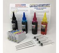 Cartuchos recargables compatibles con Epson tipo cartucho 603XL, repuesto original Multipack compatible con impresora WF-2810DWF WF-2830DWF WF-2835DWF WF-2835DWF WF-2850DWF WF-2850DWF Auto Reset.