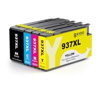 Cartuchos Tinta 937 con Chip compatibles con HP 937 937E 937XL Tinta para HP OfficeJet Pro 9730 9720 Titna HP Officejet Pro 9120b 9110b 9130b Impresora(con Chip)